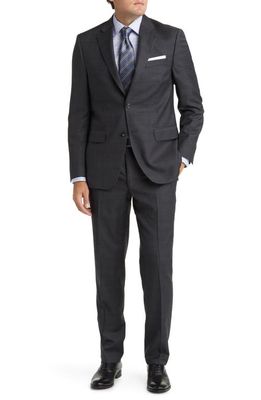 Peter Millar Tailored Fit Wool Suit in Charcoal