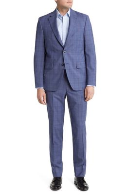 Peter Millar Tailored Wool Suit in Medium Blue