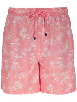 Peter Millar Thatched Hawaiian swim shorts - Pink