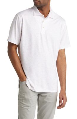 Peter Millar Utopia Burger Performance Jersey Polo in White