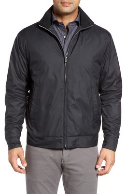 Peter Millar Water Resistant Zip Jacket in Black