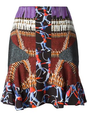 Peter Pilotto 'Ceremony' print skirt - Multicolour