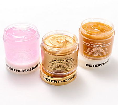 Peter Thomas Roth 24K Gold, Rose & Pumpkin Mask Trio