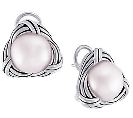 Peter Thomas Roth Cultured Pearl Love Knot Earr ings, Sterling