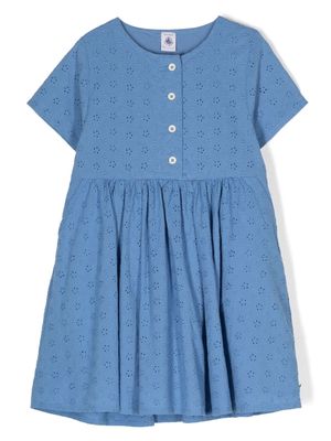 Petit Bateau broderie-anglaise cotton dress - Black