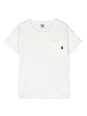 Petit Bateau chest-pocket cotton T-shirt - White