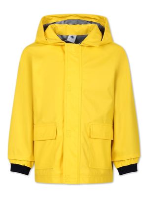 Petit Bateau hooded water-resistant raincoat - Yellow