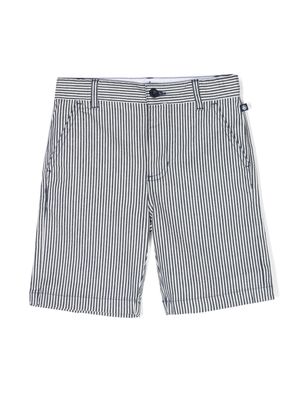 Petit Bateau striped cotton bermuda shorts - Blue