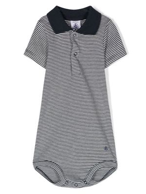 Petit Bateau striped cotton body - Blue