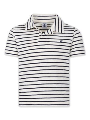 Petit Bateau striped cotton polo shirt - Neutrals