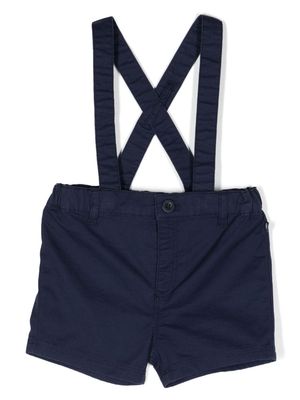 Petit Bateau twill cotton-blend dungaree - MEDIEVAL BLUE