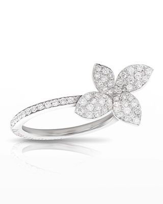 Petit Giardini 18k White Gold Diamond Ring, Size 6