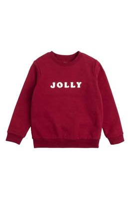 Petit Lem Kids' Jolly Organic Cotton Sweatshirt in Red