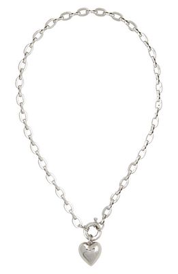 Petit Moments Beagan Heart Pendant Necklace in Silver