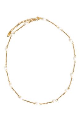 Petit Moments Cody Imitation Pearl Necklace in Gold