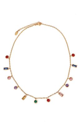 Petit Moments Crystal Charm Necklace in Multi