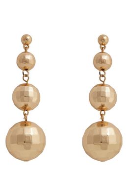 Petit Moments Donna Disco Ball Drop Earrings in Gold