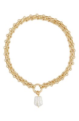Petit Moments Doris Freshwater Pearl Pendant Necklace in Gold