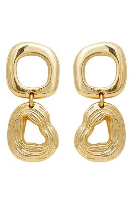 Petit Moments Emma Double Hoop Drop Earrings in Gold