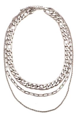 Petit Moments Layered Chain Necklace in Silver