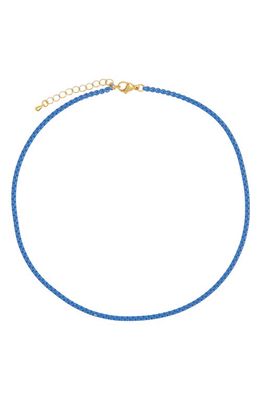 Petit Moments Pauli Box Chain Necklace in Blue