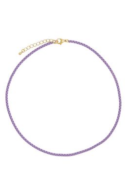 Petit Moments Pauli Box Chain Necklace in Purple