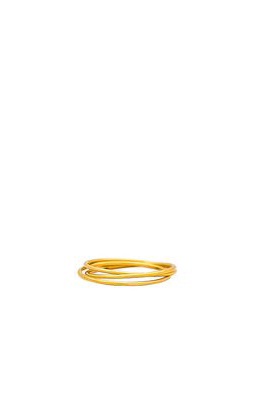 petit moments Pilas Ring Set in Metallic Gold