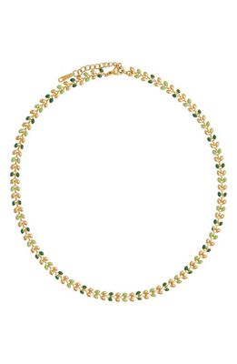 Petit Moments Shaylin Botanical Necklace in Green