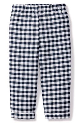 Petite Plume Kids' Gingham Cotton Blend Pajama Pants in Navy