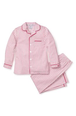 Petite Plume Kids' Red Ticking Two-Piece Pajamas