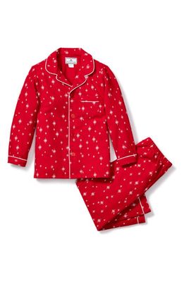 Petite Plume Kids' Starry Night Two-Piece Pajamas in Red