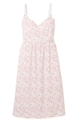Petite Plume Luxe Floral Pima Cotton Maternity Nightgown in Dorset Floral