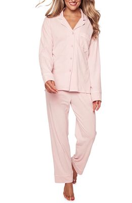 Petite Plume Luxe Pima Cotton Pajamas in Pink
