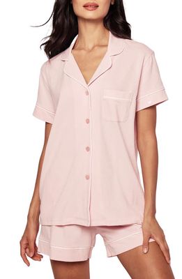 Petite Plume Luxe Pima Cotton Short Pajamas in Pink