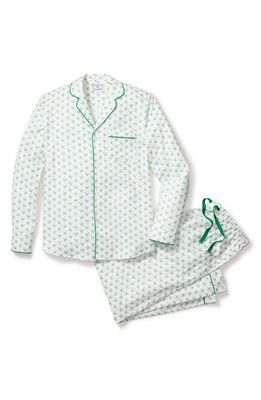Petite Plume Match Point Cotton Pajamas in Green