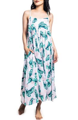 Petite Plume St. Tropez Palms Serene Nightgown in Green