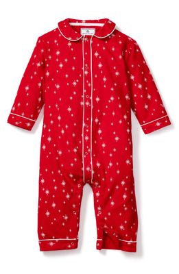 Petite Plume Starry Night Cambridge One-Piece Pajamas in Red