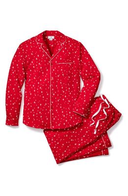 Petite Plume Starry Night Cotton Pajamas in Red
