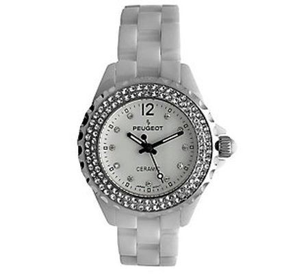 Peugeot Women's Crystal Ceramic Watch