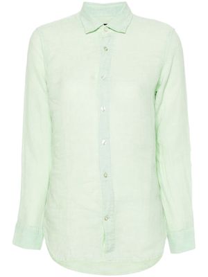 Peuterey button-up linen shirt - Green