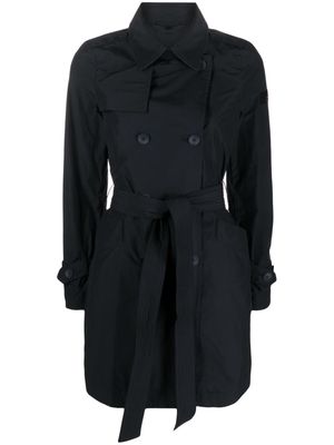 Peuterey double-breasted belted trench coat - Blue