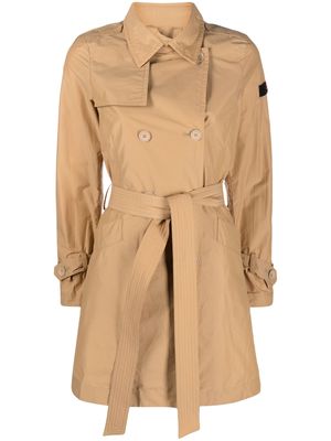 Peuterey double-breasted belted trench coat - Neutrals
