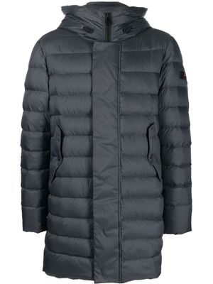PEUTEREY feather-down hooded puffer jacket - Grey