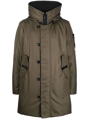 Peuterey funnel-neck padded down parka - Green