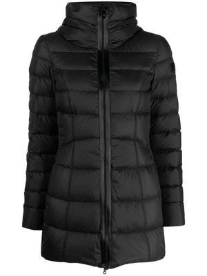Peuterey funnel-neck padded mid-length coat - Black