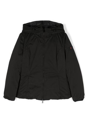 Peuterey kids logo-appliqué quilted padded jacket - Black