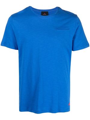 Peuterey logo-embroidered cotton T-shirt - Blue