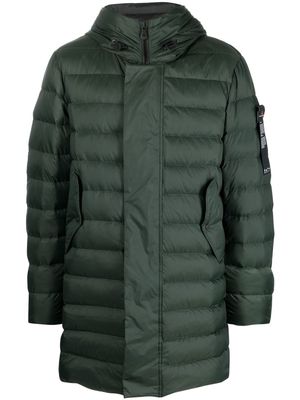 Peuterey logo-patch padded coat - Green