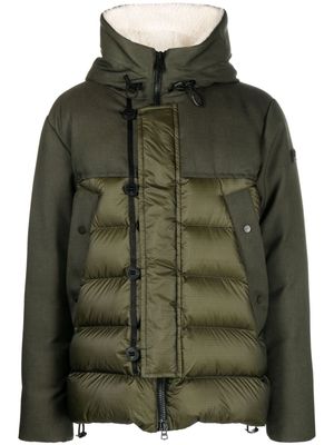 Peuterey logo-patch padded jacket - Green