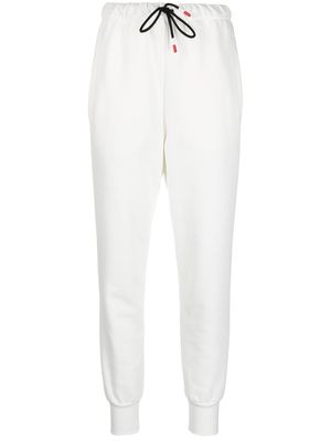 Peuterey logo-print cotton track pants - White